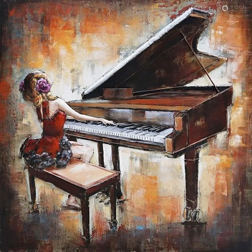 'Music of the Soul' Graphic 3-D Wall Painting Artw...