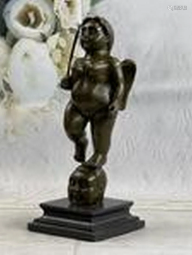 ART FERNANDO BOTERO TRIBUTE BRONZE SCULPTURE STANDING ANGEL ...