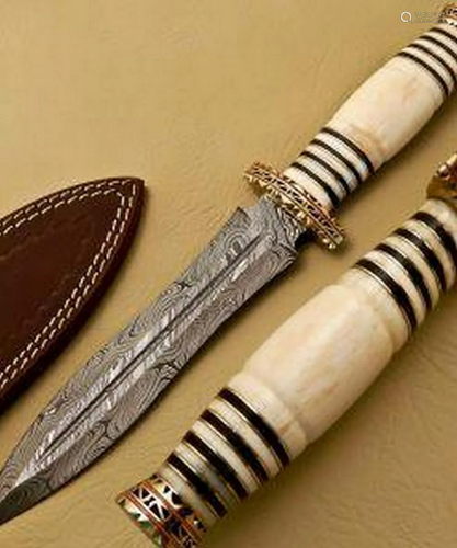 The Recruits Damascus Dagger