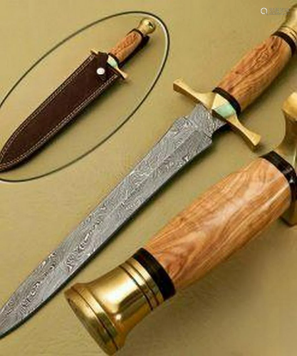 The Spartans Damascus Dagger