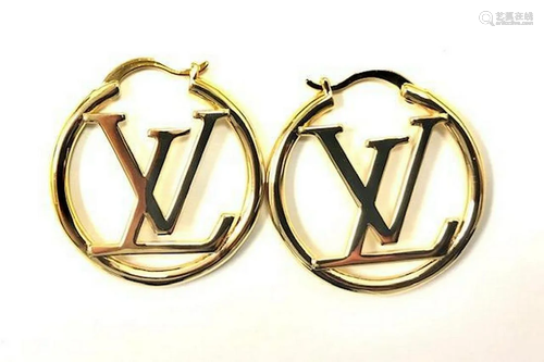 Ladies Designer LV Style Earrings