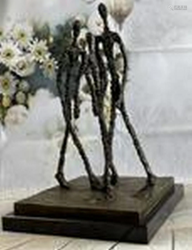 Three Walking Man by Gia Hot cast Bronze Sculpture Figurine ...