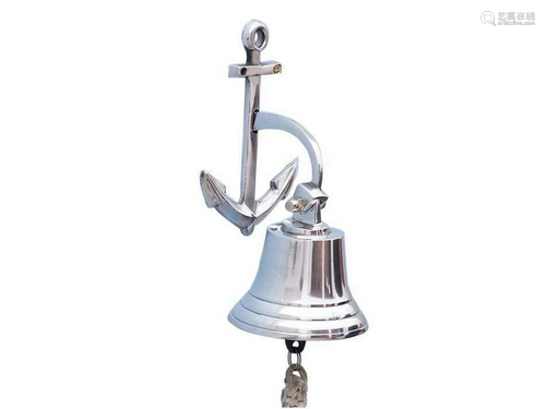 8" Chrome Hanging Anchor Bell