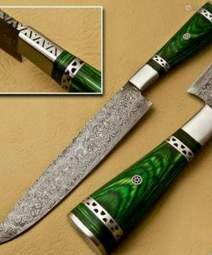 The Seafarer's Damascus Chef's Knife