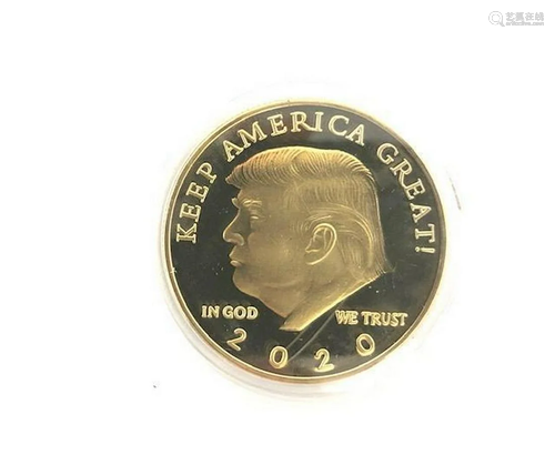 Donald Trump 2020 Commemorative Coin in Case