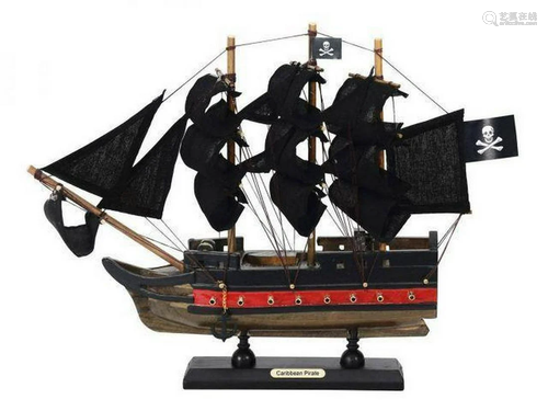 Wooden Caribbean Pirate Black Sails Limited Model Pirate Shi...