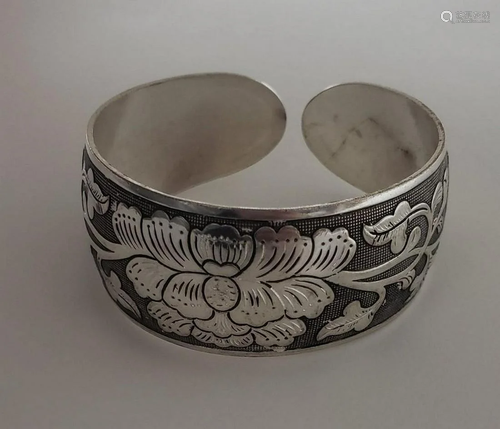 Tibetan Silver Ladies Bangle