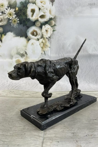 Fine Arts Contemporary Classics Foxhound 100% Solid Bronze F...