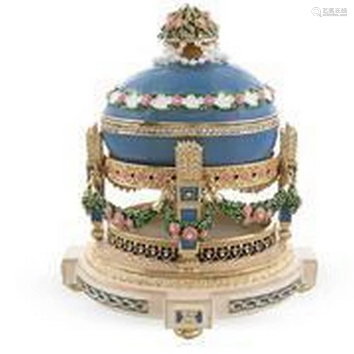 Cradle With Garland 1907 Love Trophies Royal Russian Egg