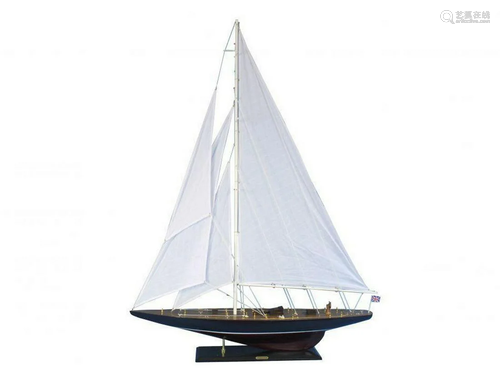 Wooden Endeavour Model Sailboat Decoration 60"