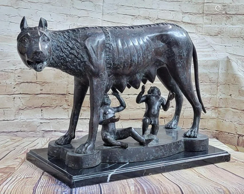 Capitoline Wolf Bronze Statue Sculpture Inspired by Romulus ...