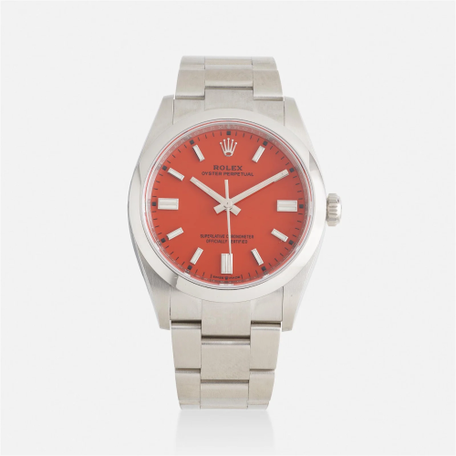 Rolex, 'Oyster Perpetual Coral Red' wristwatch