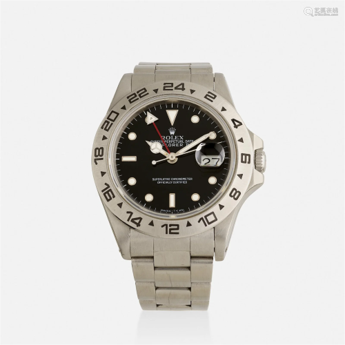 Rolex, 'Explorer II' stainless steel wristwatch