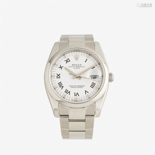 Rolex, 'Date Buckley' stainless steel wristwatch