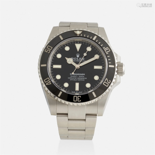 Rolex, 'Submariner' stainless steel wristwatch