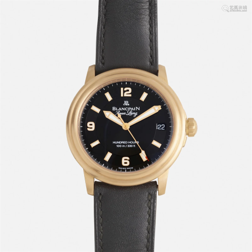 Blancpain, 'Aqua Lung' rose gold wristwatch