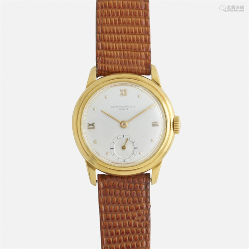 Patek Philippe, 'Calatrava' gold wristwatch, Ref. ...