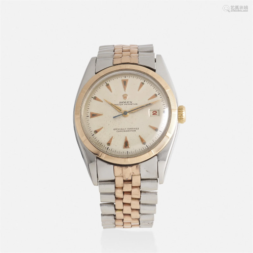 Rolex, 'Semi-Bubbleback' two-tone wristwatch