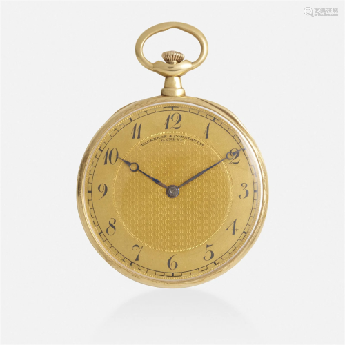 Vacheron Constantin, 'Time Only' gold pocket watch