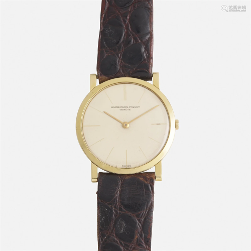 Audemars Piguet, 'Ultra Thin' gold wristwatch