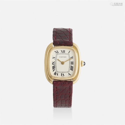Cartier, 'Gondole' gold wristwatch