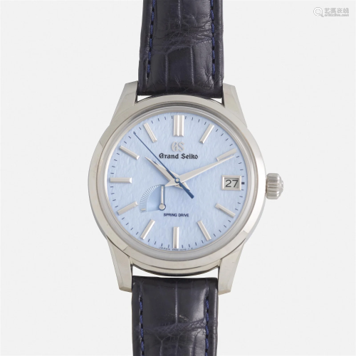 Grand Seiko, 'Skyflake' stainless steel wristwatch