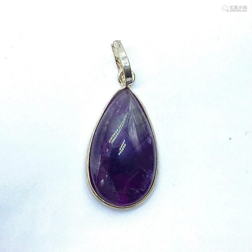 Handmade 925 Sterling Silver Amethyst Gemstone Pendant