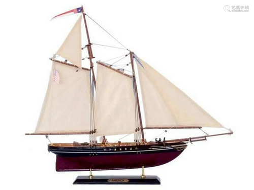 Wooden America Limited Model Sailboat 24"