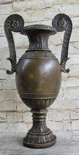 Signed Original Regal and Elegant Bronze Vase Urn Sculpture ...