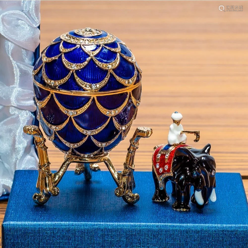 1900 Pine Cone Royal Russian Inspired Egg