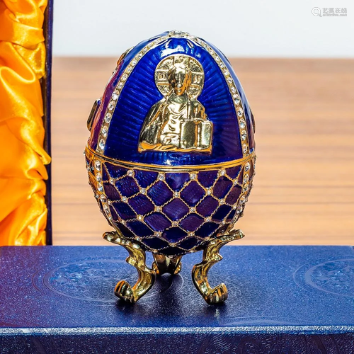 4â€ Jesus the Savior Icon Royal Inspired Russian Egg