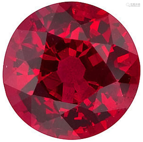 Natural Mozambique Extra Fine Rich Vivid Red Ruby - Round Di...