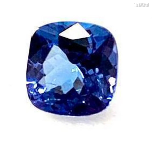 0.86ct Cushion Faceted Tanzanite Gemstone