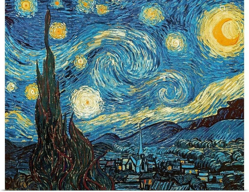 The Starry Night, June 1889 Wall Art By Vincent van Gogh Pri...