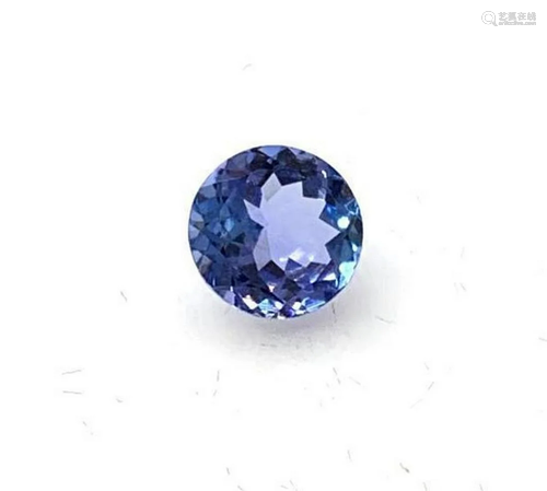 0.65ct Round Faceted Tanzanite Gemstone