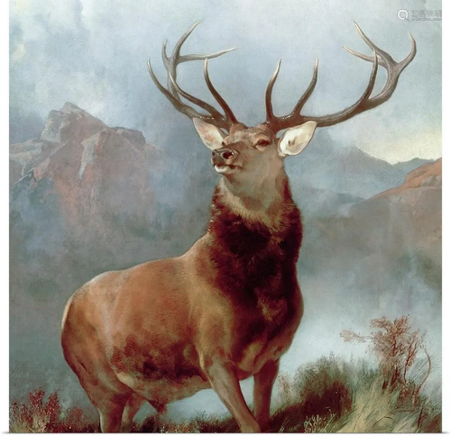 Monarch of the Glen, 1851 Wall Art Print