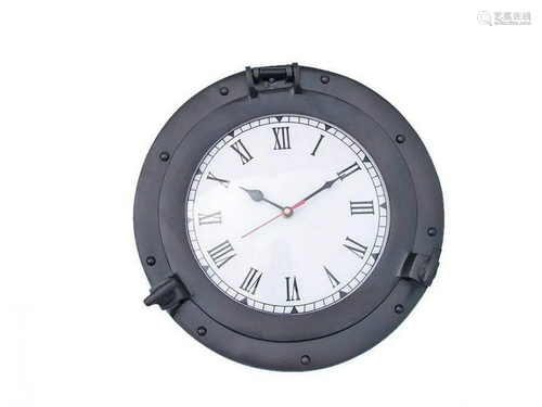 15" Oil Rubbed Bronze Deluxe Class Porthole Clock