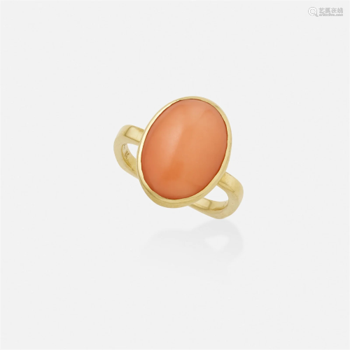 Cartier, Coral and gold ring