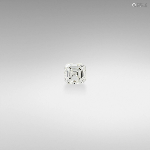 Unmounted Asscher-cut diamond, with GIA Cert