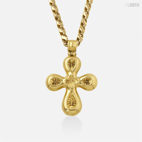 Lalaounis, Gold cross necklace