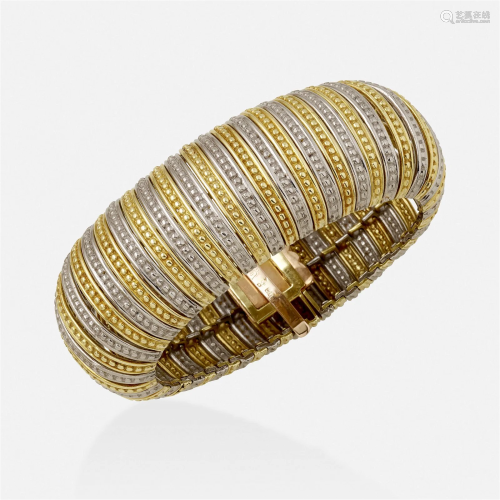 Bicolor gold bracelet