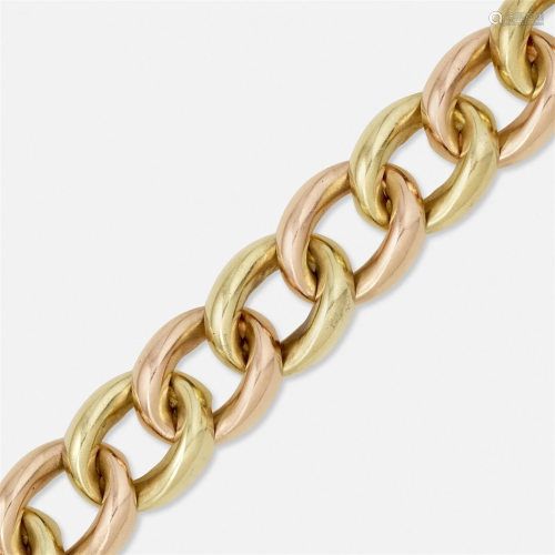 Bicolor gold bracelet