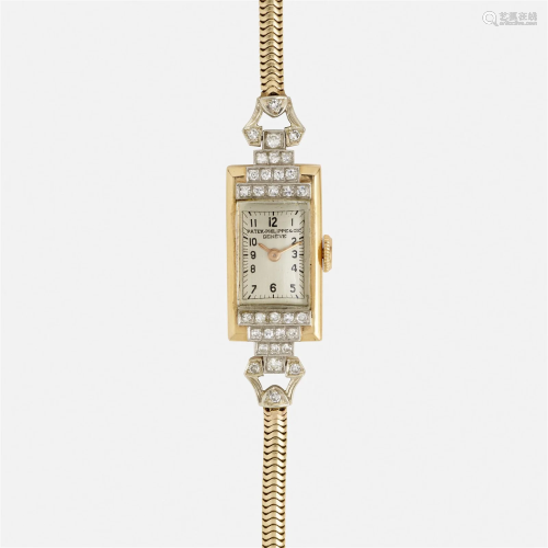 Patek Philippe, Gold and diamond wristwatch