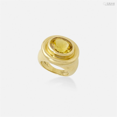 Paloma Picasso for Tiffany & Co., Yellow beryl ring