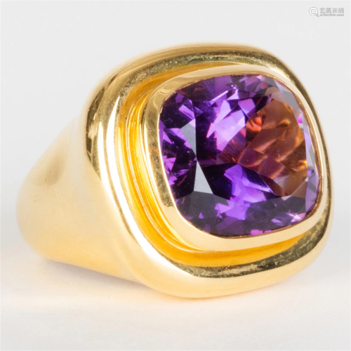 Paloma Picasso for Tiffany & Co. 18k Gold and Amethyst R...