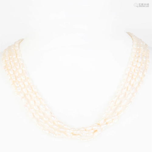 Buccellati Multistrand Freshwater Pearl Necklace