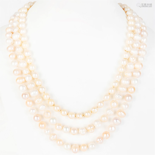 Group of Freshwater Pearl Strands