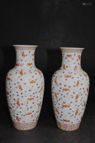 PAIR VASES