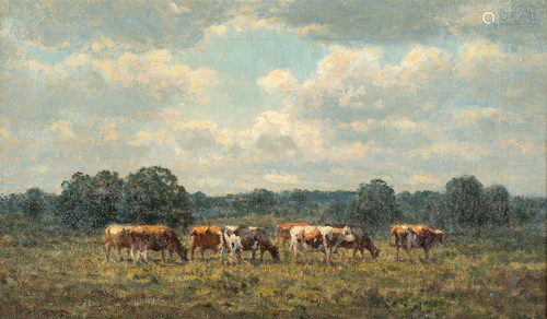 George Arthur Hayes (American, 1854-1945) "The Pasture&...