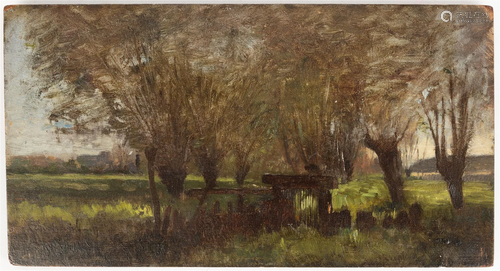 Attributed to Antoine Chintreuil (French,1816-1873) Meadow L...